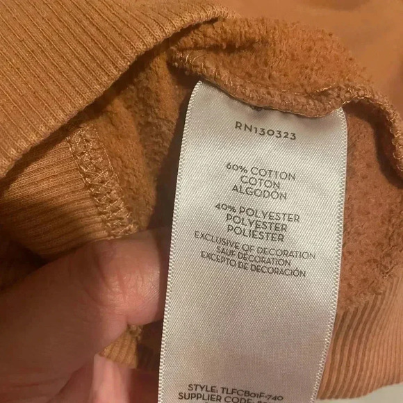 Timberland hoodie youth brown full zip jacket sweatshirt - Picture 5 of 7